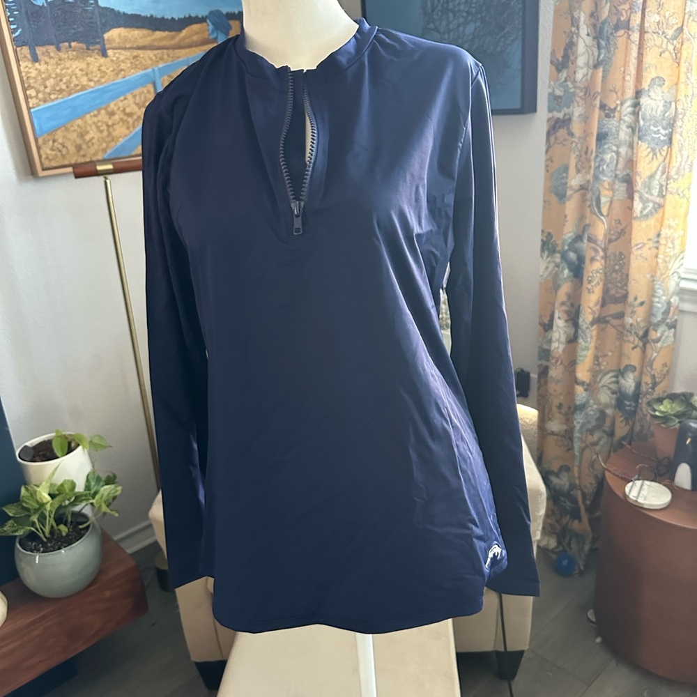 Tommy Bahama Mare Navy L/S Rash Guard Size Large NWT